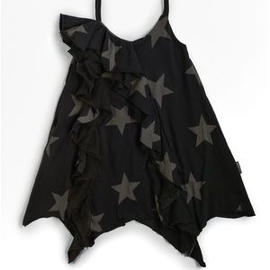 nununu star ruffled tank dress [nwt] sz 12-14